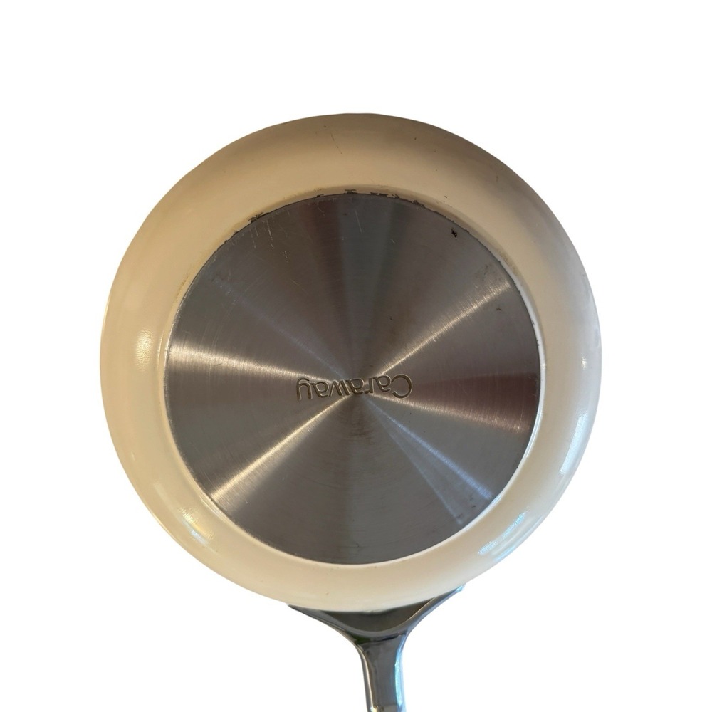 Caraway 10" Ceramic Nonstick Frying Pan Gray Cream Induction Compatible Skillet - Picture 4 of 14